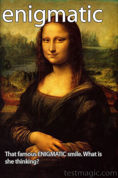 SAT vocab: enigmatic