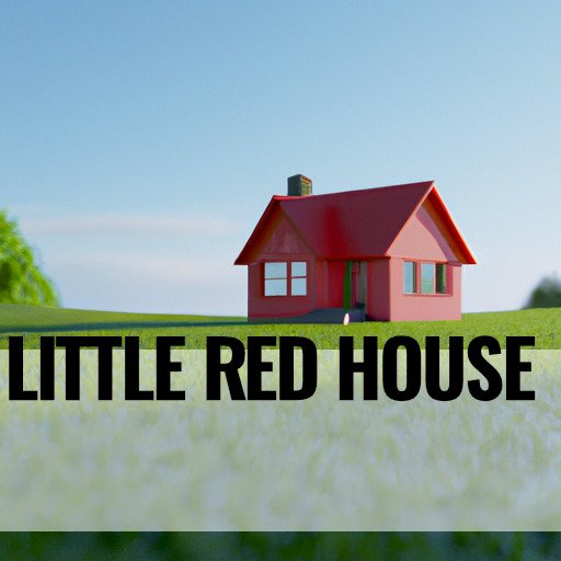 Image of a small red house. Examples of adjectives: little and red.